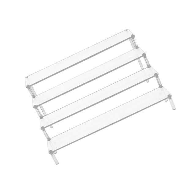 facefd Clear Acrylic Display Riser Stand Perfume Cosmetics Holder for Decoration 39.5x34.5x20cm