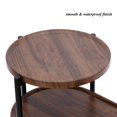 thumbnail image 4 of 2-Tier Small End Table, SHINPT Couch Tray Table with Wood Storage Shelf, Narrow Side Table for Small Spaces, Side Table for Living Room, Bedroom, Balcony, Bedside Table for Best Gift for Family, 4 of 8