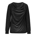 thumbnail image 4 of Dagugfen Womens Blouses Pullover V Neck Long Sleeve Casual Fashion Tops Summer Trendy Going out Shirts for Women, 4 of 8