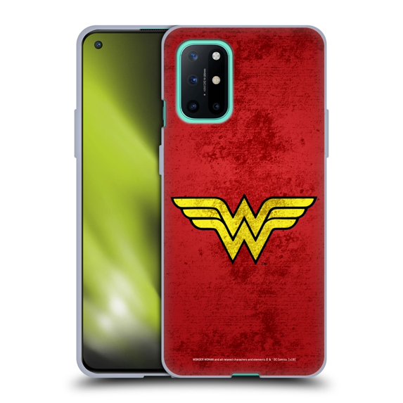 Head Case Designs Officially Licensed Wonder Woman DC Comics Logos Distressed Look Soft Gel Case Compatible with OnePlus OnePlus 8T 5G