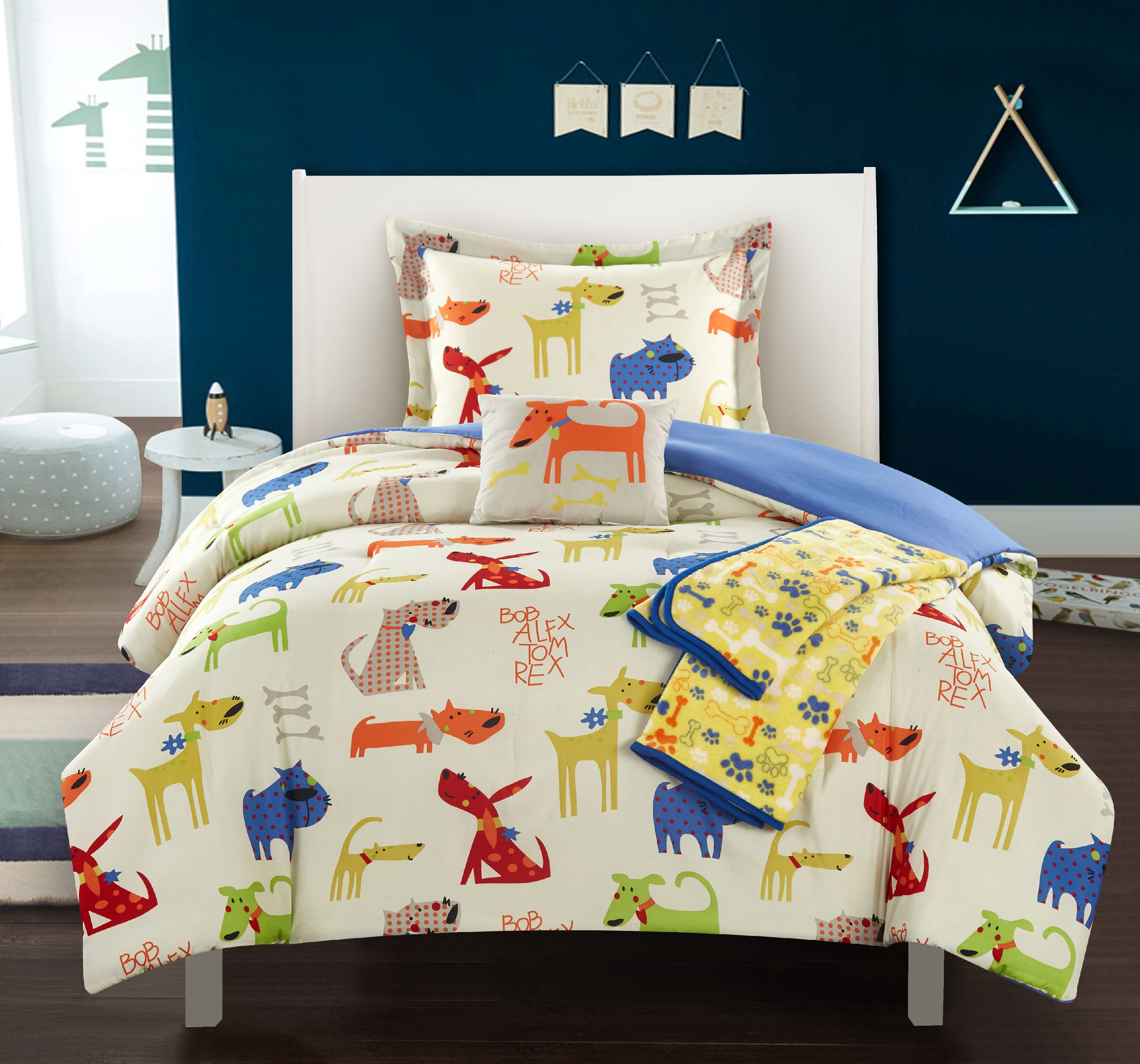 Chic Home Tiggy 8-Piece Reversible Graphic Comforter Set, Full 