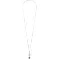 thumbnail image 6 of Jet - Silver Hexagon - 18.5" Austrian Crystal Sweater Necklace, 6 of 7
