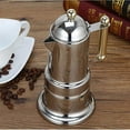 thumbnail image 1 of Thickened Italian Espresso Maker Stainless Steel Mocha Coffee Maker Pot For Stovetop Or Induction Home Use, 1 of 5