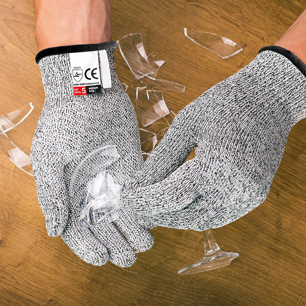 Achetez BDSHUNBF 2 Paire Gants Anti Coupure, Gants de Travail, Protection Haute Achetez BDSHUNBF 2 Paire Gants Anti Coupure, Gants de Travail, Protection Haute