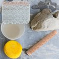 thumbnail image 3 of Miangastore Wooden Clay Texture Roller Convenient Polymer Clay Texture Embossing Roller for DIY, 3 of 9