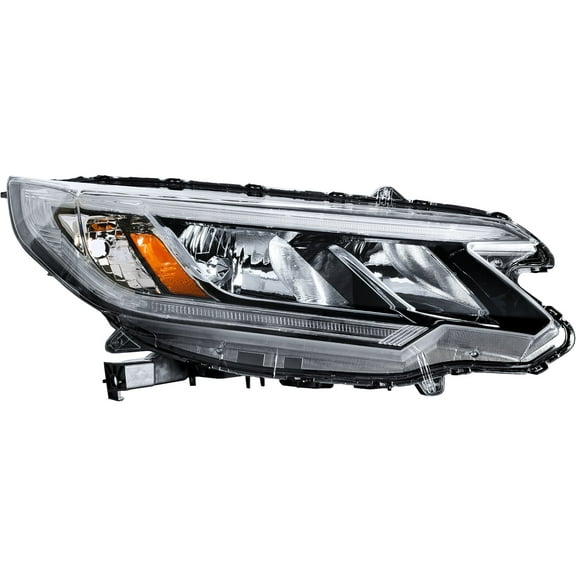 HOUGEET Halogen Headlight Passenger Side Compatible with Honda CR-V 2015-2016 EX/EX-L LED DRL