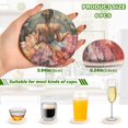 thumbnail image 3 of WOBOGO Beautiful Colorful Dress Coil Coasters Set of 6 Minimalist Cotton Woven 3.94 inch Non-Slip Insulated and Absorbent Home Accessories., 3 of 7