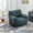 Green + Teddy + Foam, variant on 010-Soft Teddy Fabric Tufted Foam Bean Bag Chair With Teddy Fabric Dark Gray