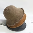 thumbnail image 2 of CoCopeaunt Fisherman’S Hat lady Autumn And Winter Basin Hat Wool Blend Knit Hat Keep Warm Korean Wool Hat Japanese Fashion, 2 of 6