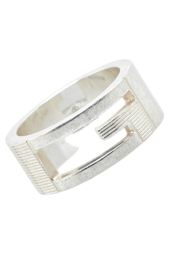 Pre-Owned Gucci G Logo Open Ring #9 SV925 Silver Women's GUCCI