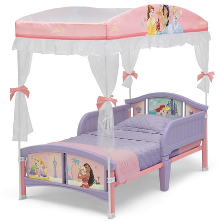 デルタ 子供用ベッド ディズニー プリンセス パープル 子ども用 キャノピー付き トドラーベッド 天蓋 キッズ 幼児 子供部屋 DELTA