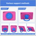 thumbnail image 5 of SaniMore for Amazon Fire HD 8 & 8 Plus (12th/10th Generation, 2022/2020) Case, Kid-friendly Shockproof EVA Backplane Two-layer Protective Case 360° Rotating Kickstand Holder Anti-fall Csae, Rose, 5 of 9