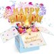 thumbnail image 1 of Tarjetas de cumpleaños desplegables Tnvee con luces soplables y música 3D, 1 of 7