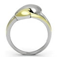 thumbnail image 3 of Two Tone Hearts Gold Silver Womens Ring Stainless Steel Anillo Dos Tonos Oro Plata Para Mujer Acero Inoxidable, 3 of 5