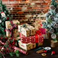 thumbnail image 4 of 10 Sheets Christmas Kraft Wrapping Paper，Xmas Folded Wrapping Paper Christmas Gift Wrapping Paper（50*70cm）, 4 of 5