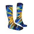 thumbnail image 4 of Lsque vintage Starry Sunflower Printed Crew Socks Men's Women's LightWeight Thin Casual Calf Socks ,Knee High Socks,Cotton Socks, 4 of 9