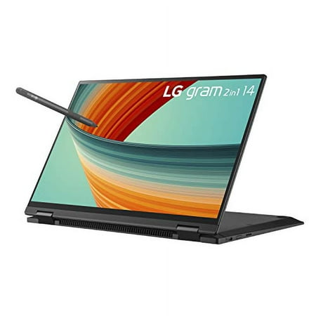 LG gram 14" 2in1 Lightweight Laptop, Intel 13th Gen Core i5 Evo Platform, Windows 11 Home, 16GB RAM, 512GB SSD, Black