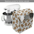 thumbnail image 2 of Gingerbread Man Stand Mixer Cover, Traditional Christmas Cookie Pattern Tile, Kitchen Appliance Organizer Bag Cover with Pockets, 5 Quarts, Pale Caramel Pale Blue, by Ambesonne, 2 of 4