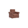 thumbnail image 5 of Ottomanson Convertible Accent Armchair with Hidden Storage, Firm Comfort Seating, Brown, 5 of 5