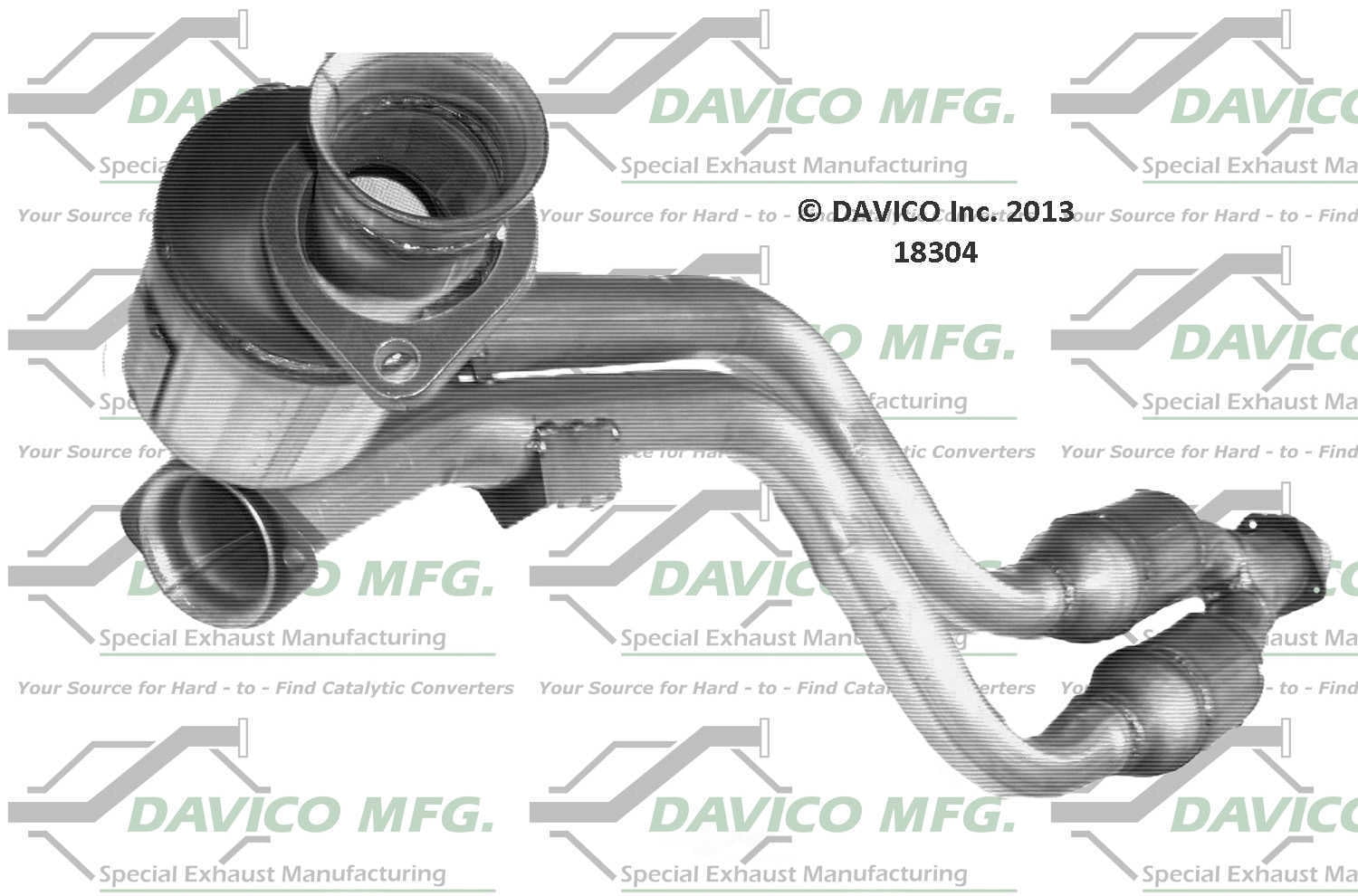 Davico Mfg 18304 Direct-Fit Catalytic Converter