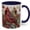 Navy blue, variant on 11oz Cardinal Bird Ceramic Coffee Mug,Redbird with Floral Garden Theme Cup, Tea Cup for Home, Idea Gift for Nature Lovers