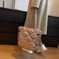 thumbnail image 3 of Bolso informal para mujer bolso con asa superior de gran capacidad nailon suave para viajes de compras FLhrweasw Nuevo, 3 of 9