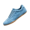 thumbnail image 3 of Women's Low Top Casual Shoes Lace Up Retro Flat Sneakers Non Slip Gum Sole Comfortable for Walking Shopping Daily Wear Ladies Fashion Shoes 39, 3 of 5