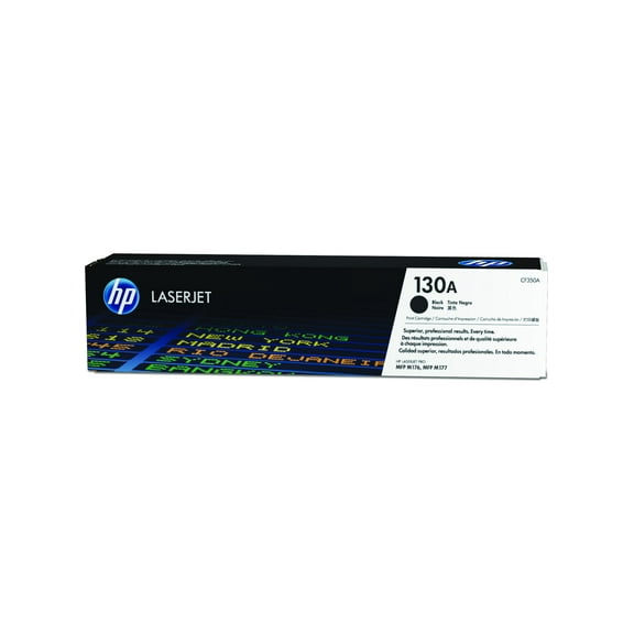 HP 130A Black Original LaserJet Toner Cartridge, ~1,300 pages, CF350A