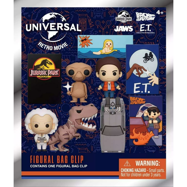 3D Figural Foam Bag Clip Universal Retro Movie Series Figure 3D Figural Foam Bag Clip Universal Retro Movie Series Figure