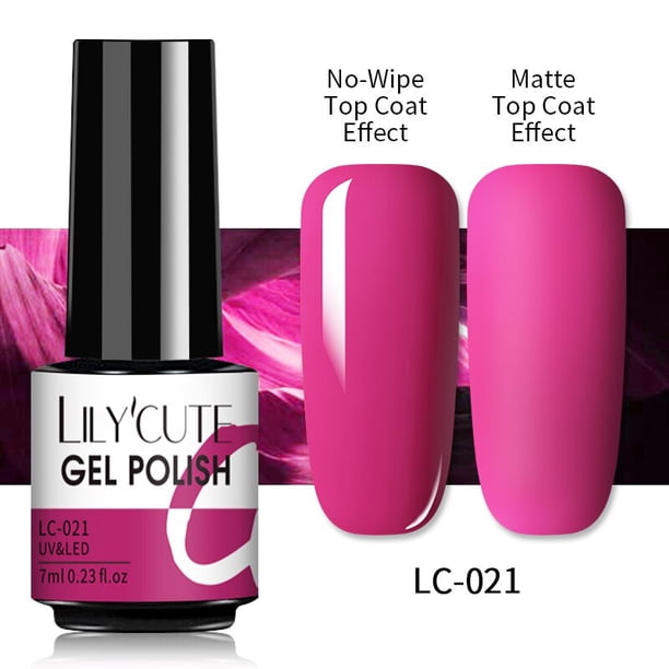LILYCUTE 7ML capa superior mate barniz para arte de uñas Gel de Color mate capa superior mate necesita Soak-Off UV LED Gel esmalte de uñas híbrido Tan Jianjun unisex