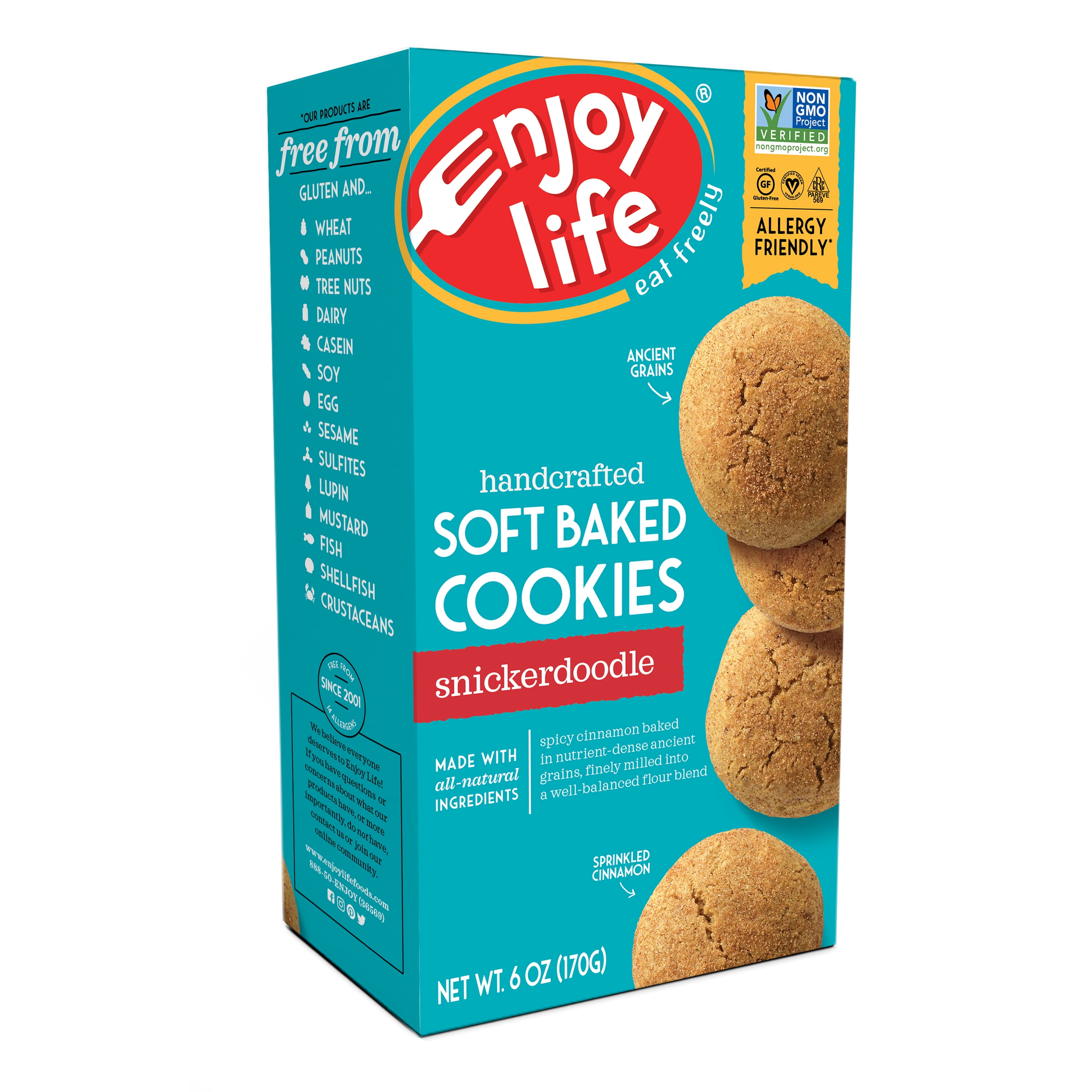Enjoy Life Snickerdoodle Soft Baked Cookies 6 Oz Walmart Com
