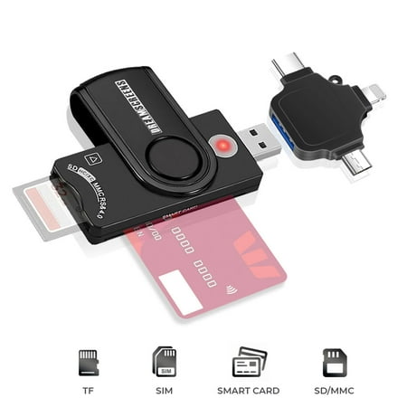 Image of Dreamscreens OTG USB Card Reader for iPhones Androids & Computers