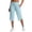 Blue #1, variant on Womens Capri Pants Straight Leg Stretch Trendy Workout Pants High Waist Basic Elastic Waist Trousers Quick Dry Lightweight 2026 Yoga Pants with Pockets Green S