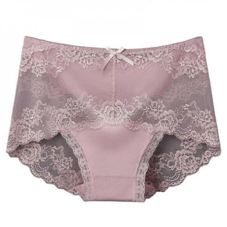 

Big Sale!!Women Lace Panties Underwear Lace Briefs Seamless Bow Soft Lingerie Breathable Hollow Out Briefs