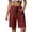 Red, variant on yillto Womens Shorts Lightweight Long Shorts for Women Casual 5 Inch Summer Loose Shorts with Pockets