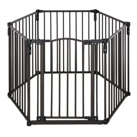 North States 3-in-1 Arched D ©cor Metal Superyard Six-Panel Bronze 24