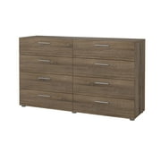 Tvilum Loft 8 Drawer Double Dresser for Adults, Truffle