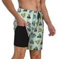 thumbnail image 2 of Sikiie Lighthouse Print Men's Double Layer Swimming Trunks, Adjustable Waistband and Pockets Sports Swimming Trunks, Beach Swimwear-X-Large, 2 of 6