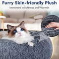 thumbnail image 4 of 40-90cm Round Pet Bed for Large Dog Bed Super Soft Cat Bed Long Plush Dog House for Medium Dog House Winter Warm Sleeping, 4 of 9