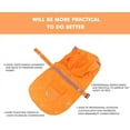 thumbnail image 2 of Orange Dogs Raincoat, Adjustable Stylish Dog Hoodie Poncho with Safety Reflective Strip Design for Medium Large Dogs (L), 2 of 6