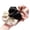 A, variant on 3PCS Rhinestones Embellished Scrunchie Ruffled Cloth Ponytail Holder Large Beads Hair Ties for Daily Use or Parties