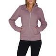 thumbnail image 2 of Womens Zip Up Hoodies Fleece Jackets Oversized Sweatshirts Fall Fashion Outfits Sweaters Winter Clothes Pink XXL, 2 of 9