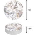 thumbnail image 1 of FMSHPON Marble Set of 4 Round Coaster for Drinks, Absorbent Ceramic Stone Coasters Cup Mat with Cork Base for Home Kitchen Room Coffee Table Bar Decor, 1 of 6