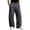 Gray, variant on Mens Baggy Sweatpants Loose Fit Wide Leg Elastic Waist Sweat Pants Open Bottom Athletic Pockets Jogging Pants