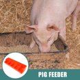thumbnail image 4 of Durable Plastic Pig Feeder for Farm Use with Rounded Edges and Multi-slots 1 Set Orange, 4 of 9