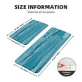 thumbnail image 2 of Sikiie Teal Turquoise Fluid Stripes Kitchen Mat 2 PCS Cushioned Kitchen Rug, Waterproof Non-Slip Kitchen Mats for Kitchen, Floor Home, Sink, Laundry, 2 of 6