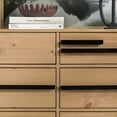 thumbnail image 5 of Walker Edison 60” Contemporary Solid Wood 6-Drawer Dresser, Natural Pine, 5 of 14