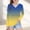 Blue, variant on Piuwrlz Girls Long Sleeve T-Shirt Kids Cotton Shirts Printed V-neck V-neck T Shirt Tops Blue Size 3 Years
