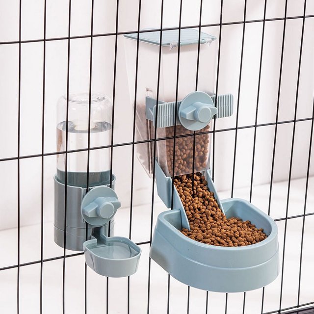 Suministros para mascotas para gatos Juego completo de comedero automático colgante para agua Comedero para perros Comedero para gatos Comedero para agua