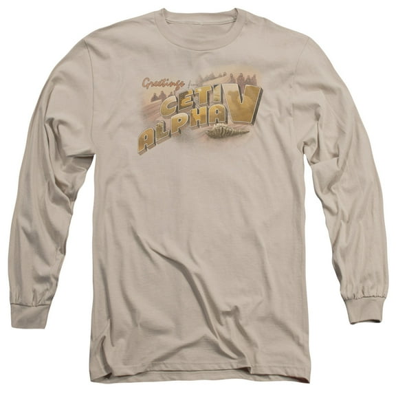 Star Trek Ceti Alpha V Long Sleeve Adult 18/1 T-Shirt Sand